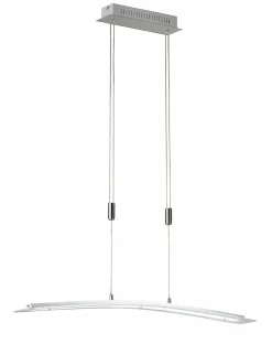 Fischer & Honsel LED-Pendelleuchte 1flg silberfarben