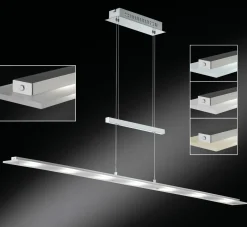 Fischer & Honsel LED-Pendelleuchte 7flg silberfarben