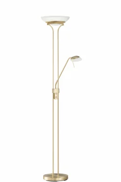 Fischer & Honsel LED-Stehleuchte 2flg goldfarben