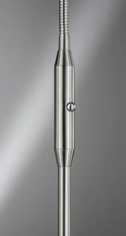 Fischer & Honsel LED-Stehleuchte 1flg silberfarben