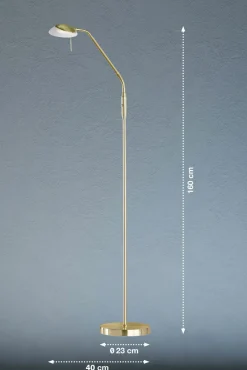 Fischer & Honsel LED-Stehleuchte 1flg goldfarben
