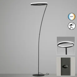 Fischer & Honsel LED-Stehleuchte 1flg schwarz