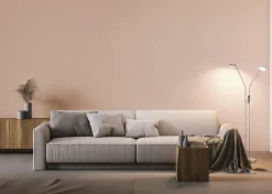 Fischer & Honsel LED-Stehleuchte 2flg silberfarben