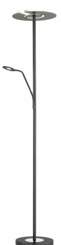Fischer & Honsel LED-Stehleuchte 2flg schwarz