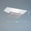 Fischer & Honsel LED-Wandleuchte 1flg silberfarben