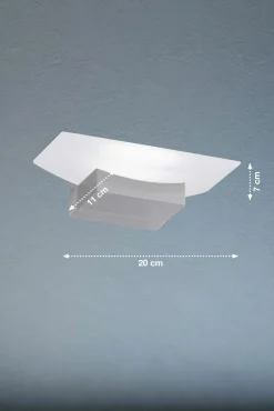 Fischer & Honsel LED-Wandleuchte 1flg silberfarben