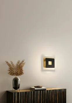 Fischer & Honsel LED-Wandleuchte 1flg goldfarben