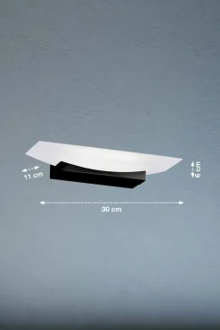 Fischer & Honsel LED-Wandleuchte 1flg schwarz