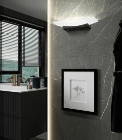 Fischer & Honsel LED-Wandleuchte 1flg schwarz