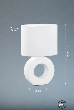 Fischer & Honsel Tischleuchte 1flg weiß