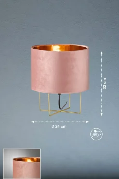 Fischer & Honsel Tischleuchte 1flg goldfarben