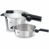 Fissler Schnellkochtopf Set 2tlg. silberfarben