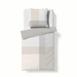 Fleuresse Mako-Satin-Wende-Bettwäsche mehrfarbiggrauweiß