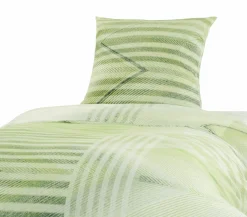 Fleuresse Satin-Bettwäsche grün