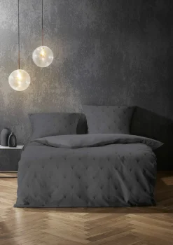 Fleuresse Satin-Bettwäsche grau