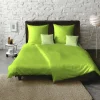 Fleuresse Uni-Satin-Bettwäsche grün