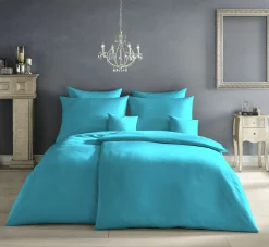 Fleuresse Uni-Satin-Bettwäsche grün