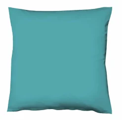 Fleuresse Uni-Satin-Kissenbezug blau
