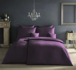 Fleuresse Uni-Satin-Kissenbezug violett