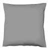 Fleuresse Uni-Satin-Kissenbezug grau