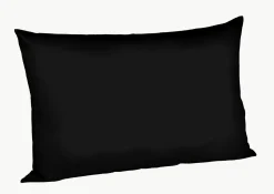 Fleuresse Uni-Satin-Kissenbezug schwarz