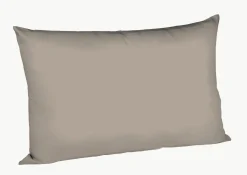 Fleuresse Uni-Satin-Kissenbezug grau