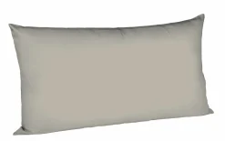 Fleuresse Uni-Satin-Kissenbezug grau