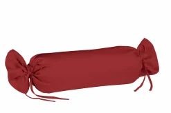 Fleuresse Uni-Satin-Nackenrollenbezug rot