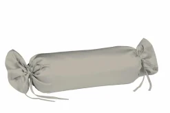 Fleuresse Uni-Satin-Nackenrollenbezug grau