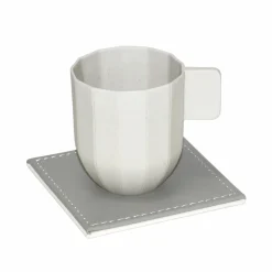 Freeform 4er Untersetzer 10x10cm grauweiß