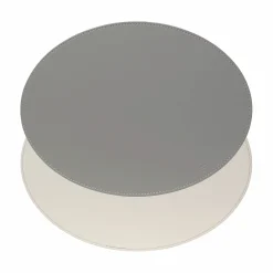 Freeform Tischset oval 45x34cm grauweiß