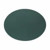 Freeform Tischset oval 45x34cm grüngrau