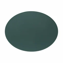 Freeform Tischset oval 45x34cm grüngrau