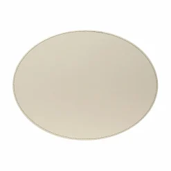 Freeform Tischset oval 45x34cm beigegrün