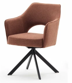 4-Fuß Armlehnstuhl braun