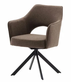 4-Fuß Armlehnstuhl braun