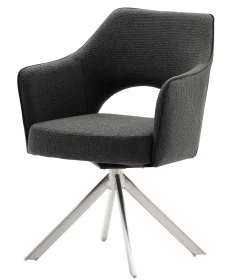 4-Fuß Armlehnstuhl grau