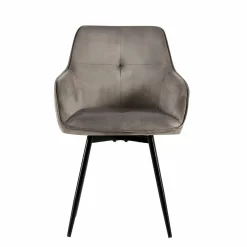 4-Fuß Stuhl drehbar grau