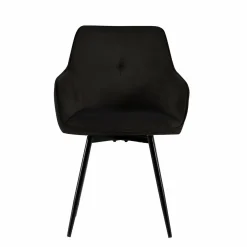 4-Fuß Stuhl drehbar schwarz