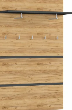 Garderobenpaneel graubraun