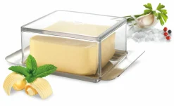 Gefu Butterdose 125g silberfarben