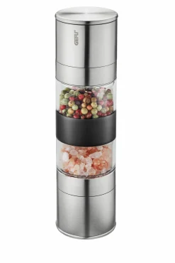 Gefu Doppelmühle silberfarben