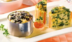 Gefu 2er Dessert-/Vorspeisenringe silberfarben