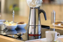 Gefu Espressokocher 4 Tassen schwarz