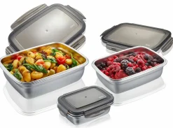 Gefu Frischaltedosenset 3tlg. silberfarben