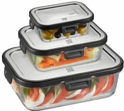 Gefu Frischhaltedosenset 3tlg. schwarz