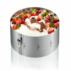 Gefu Tortenring 10cm silberfarben