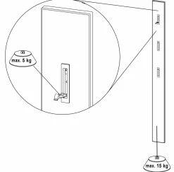 Germania Garderobenpaneel schwarz
