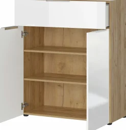 Germania Kommode braunweiß