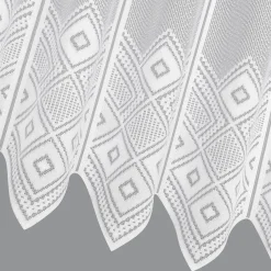 Gerster Jacquard-Bistrogardine weiß